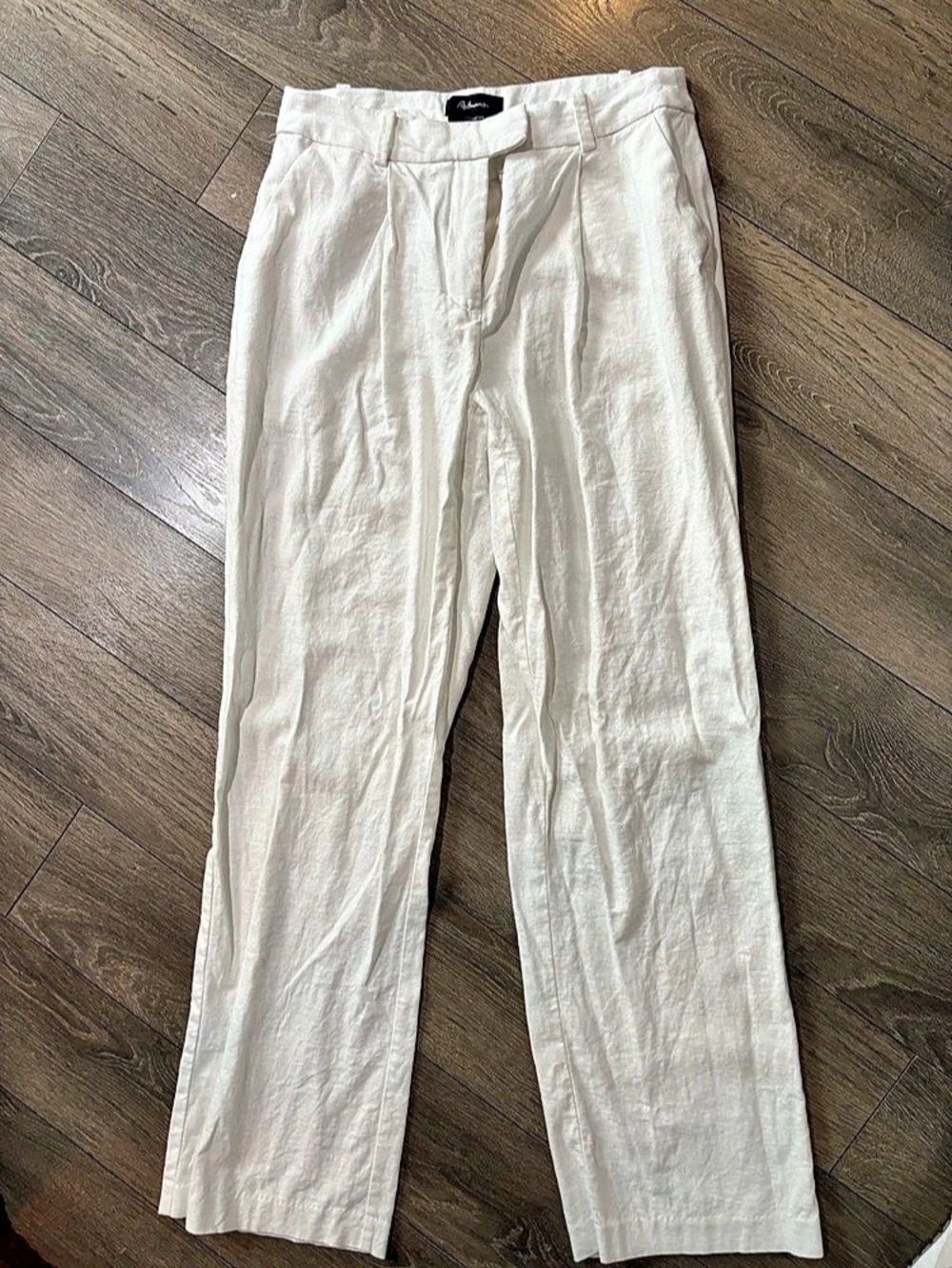 Reformation Wide Leg Pants in White